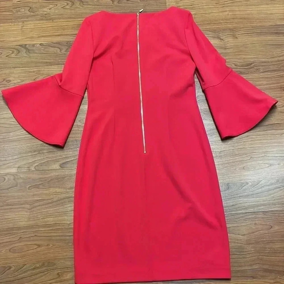 Jessica H Red Evening Dress, size 8 - Picture 6 of 8